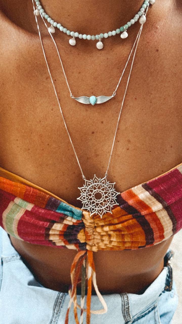 Large Sun Mandala Necklace
