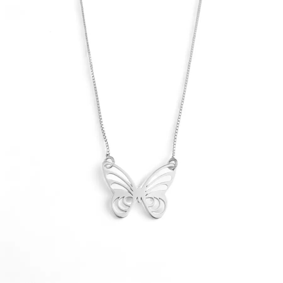 Laser-Cut Butterfly Necklace