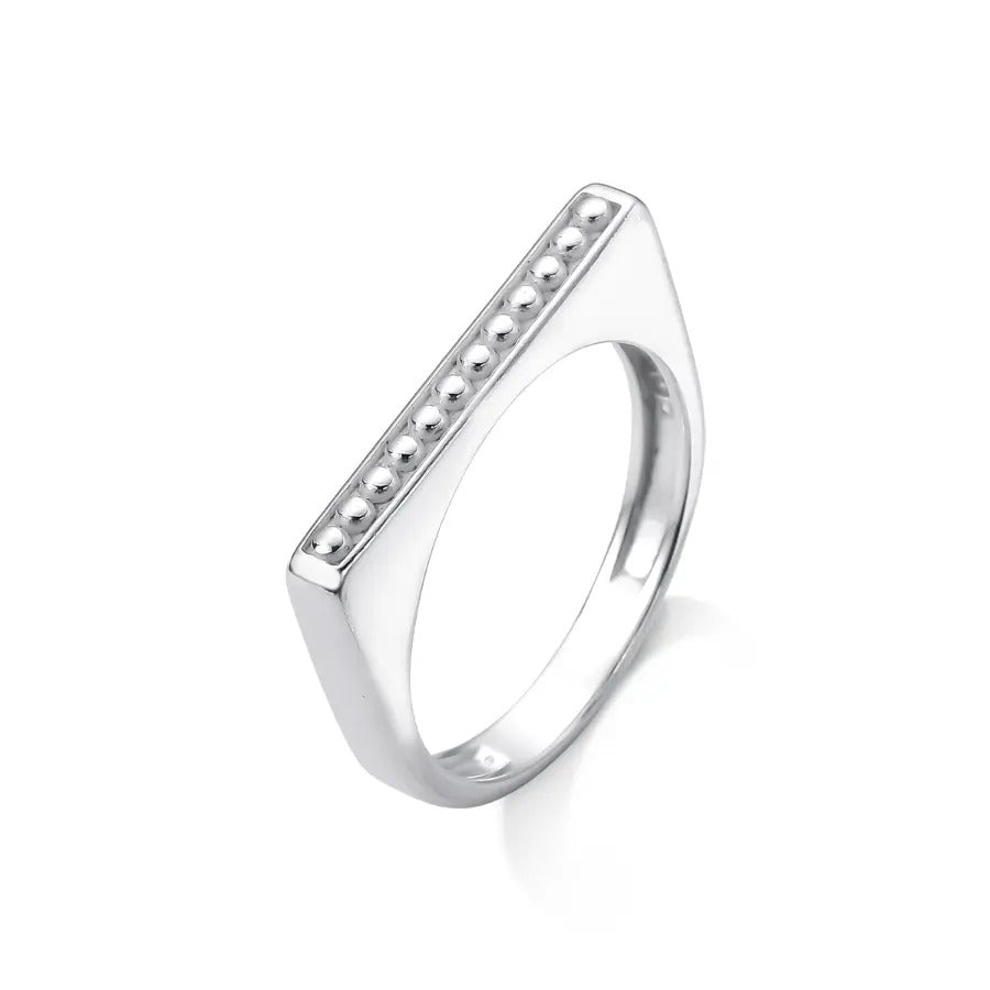 Silver Line Bar Ring