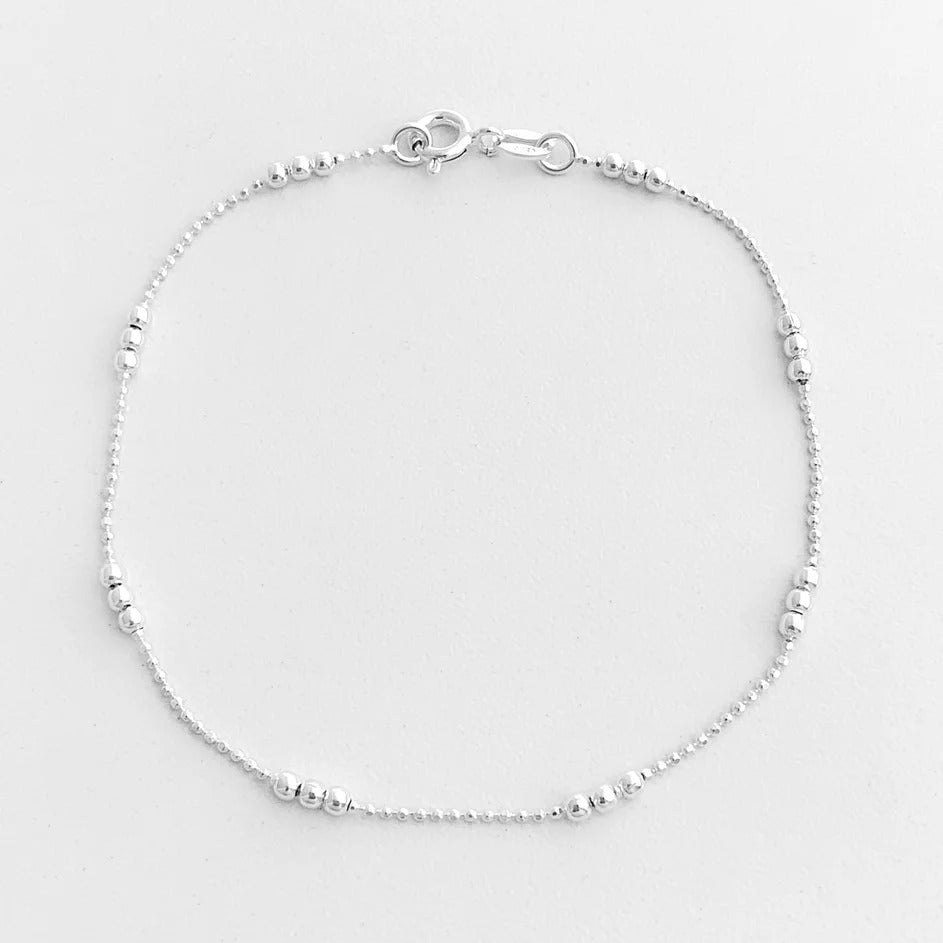 Triple Silver Dots Bracelet