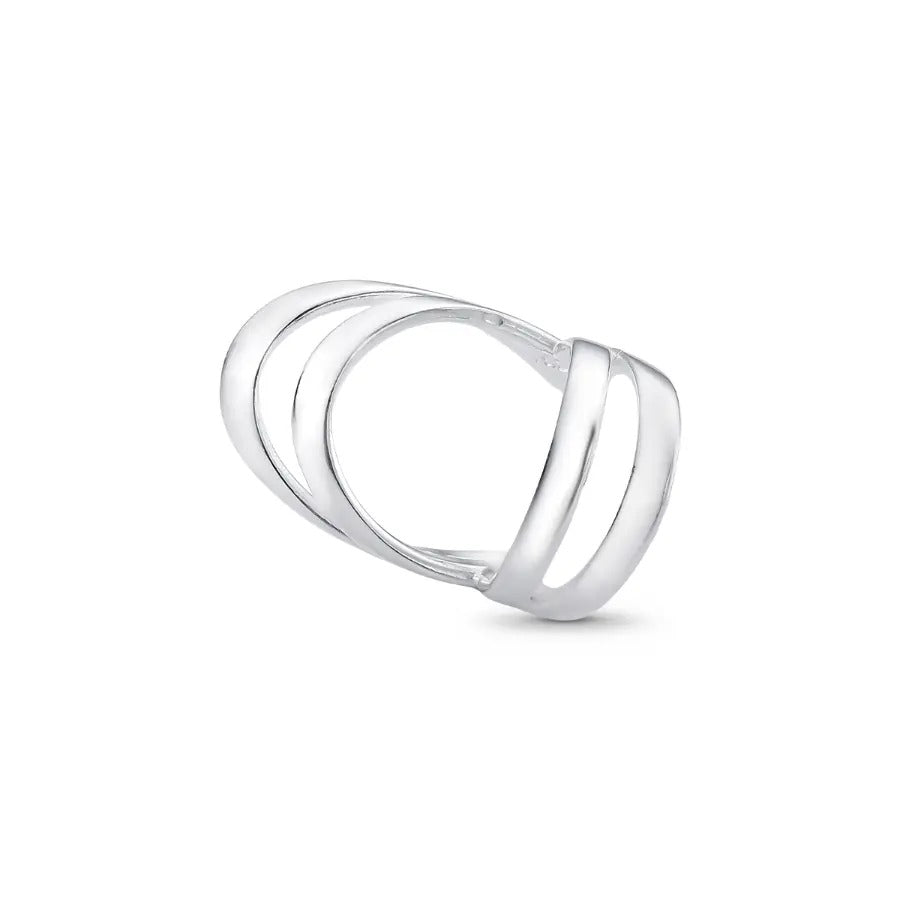 Silver Lines Cuff Piercing