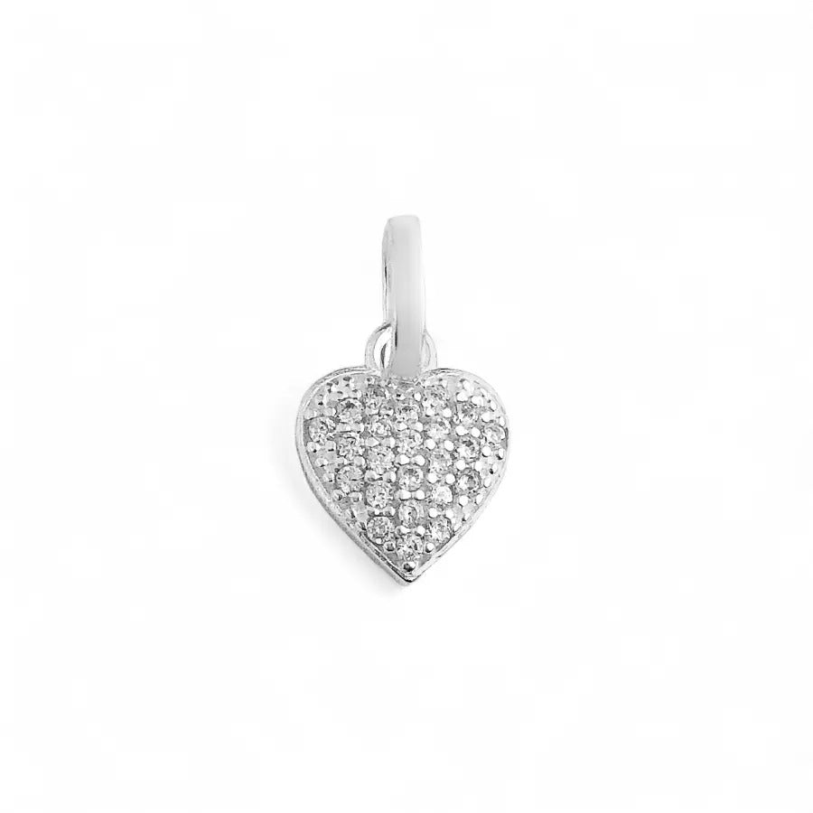 CZ Heart Small Pendant