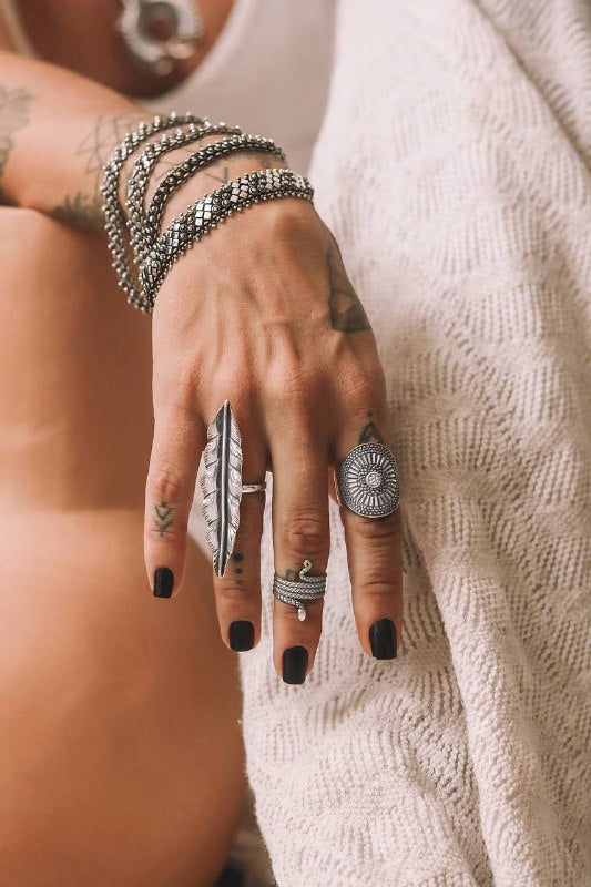 Boho Snake Knuckle Ring