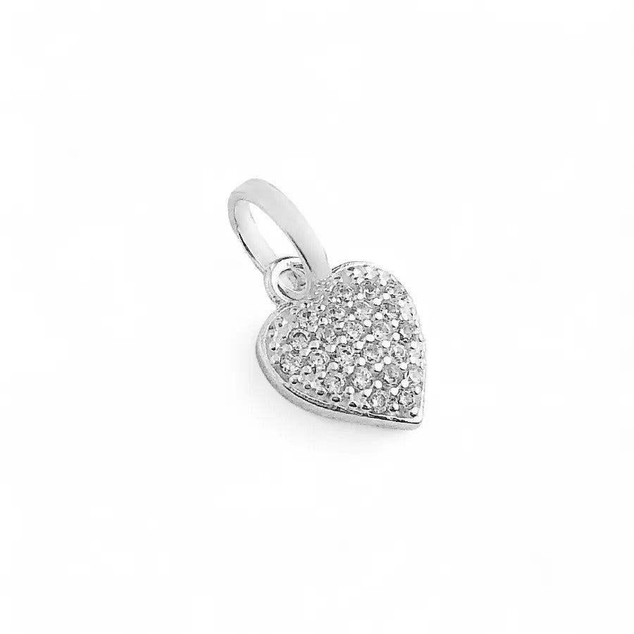 CZ Heart Small Pendant