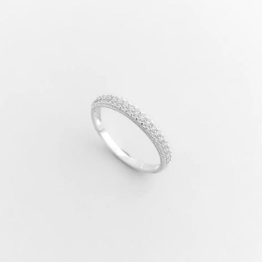 White CZ Sparkling Ring