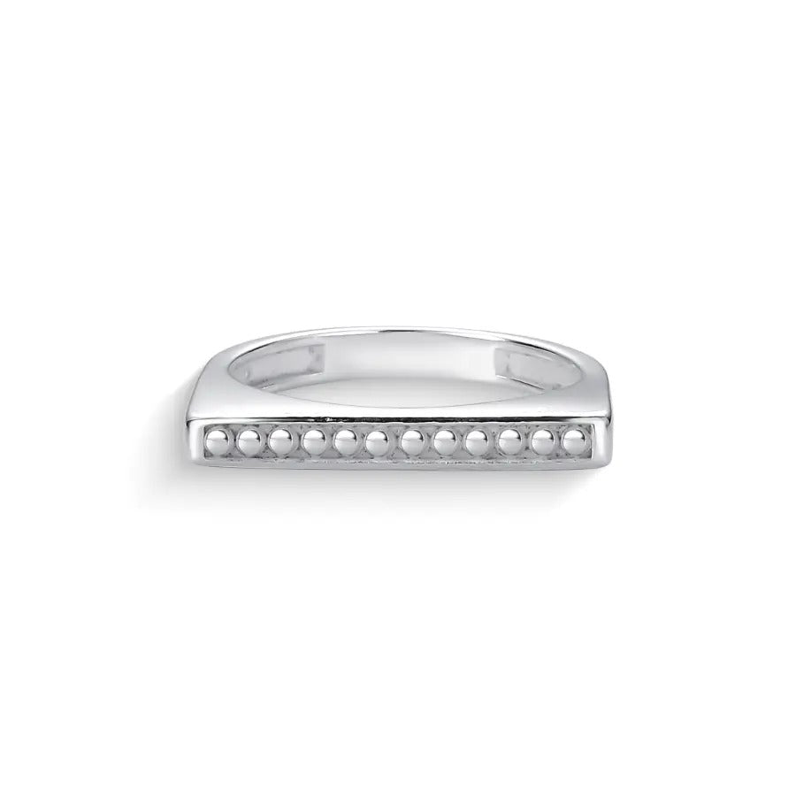 Silver Line Bar Ring