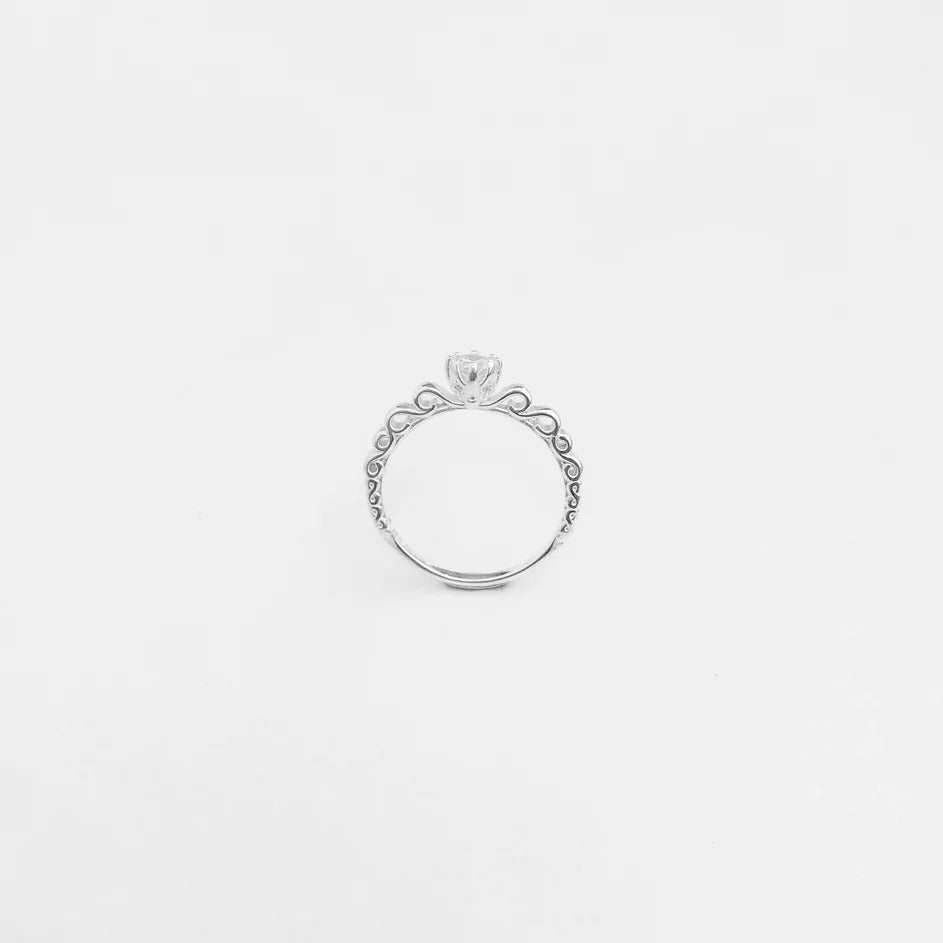 Solitaire Zirconia Ring