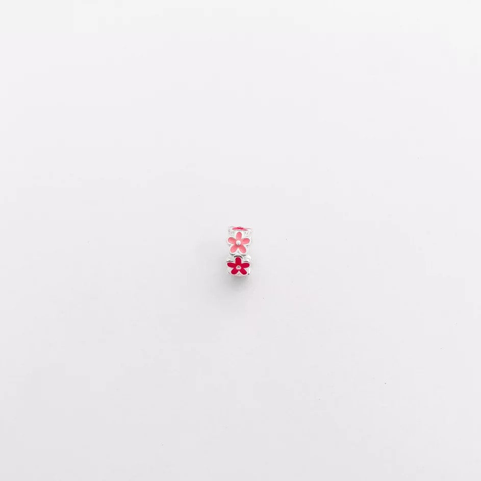 Pink Flowers Charm Stopper