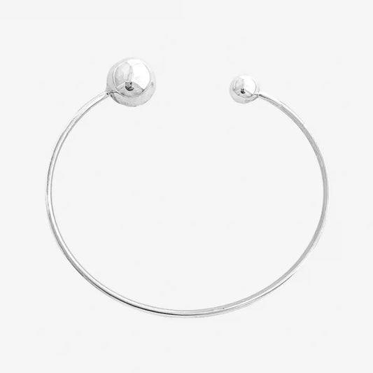 Open Bangle Bead Bracelet