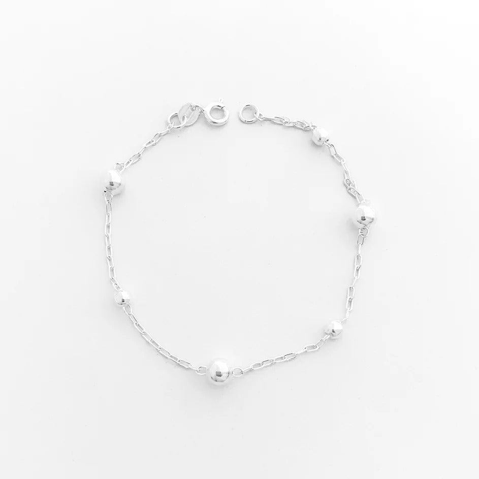 Silver Beads Bracelet