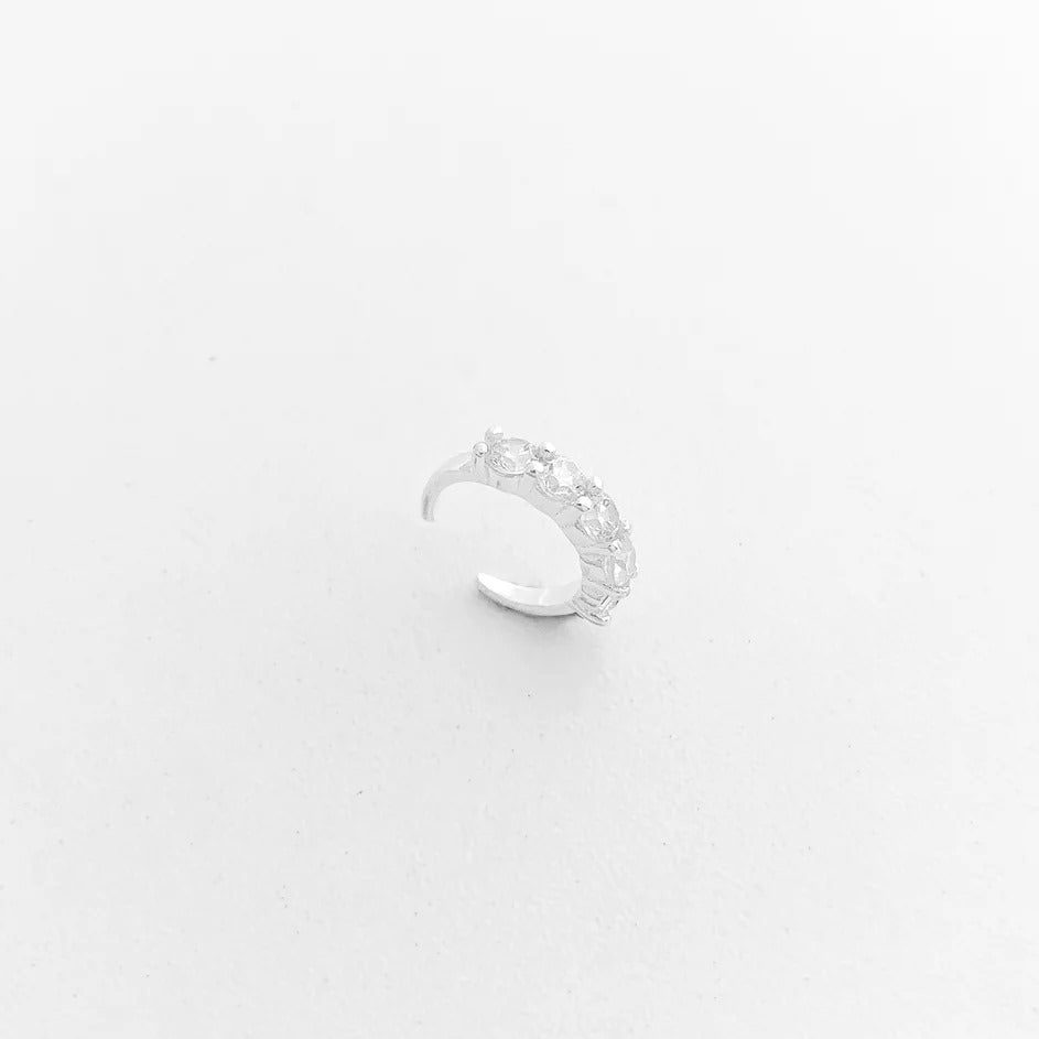 White CZ Cuff Piercing