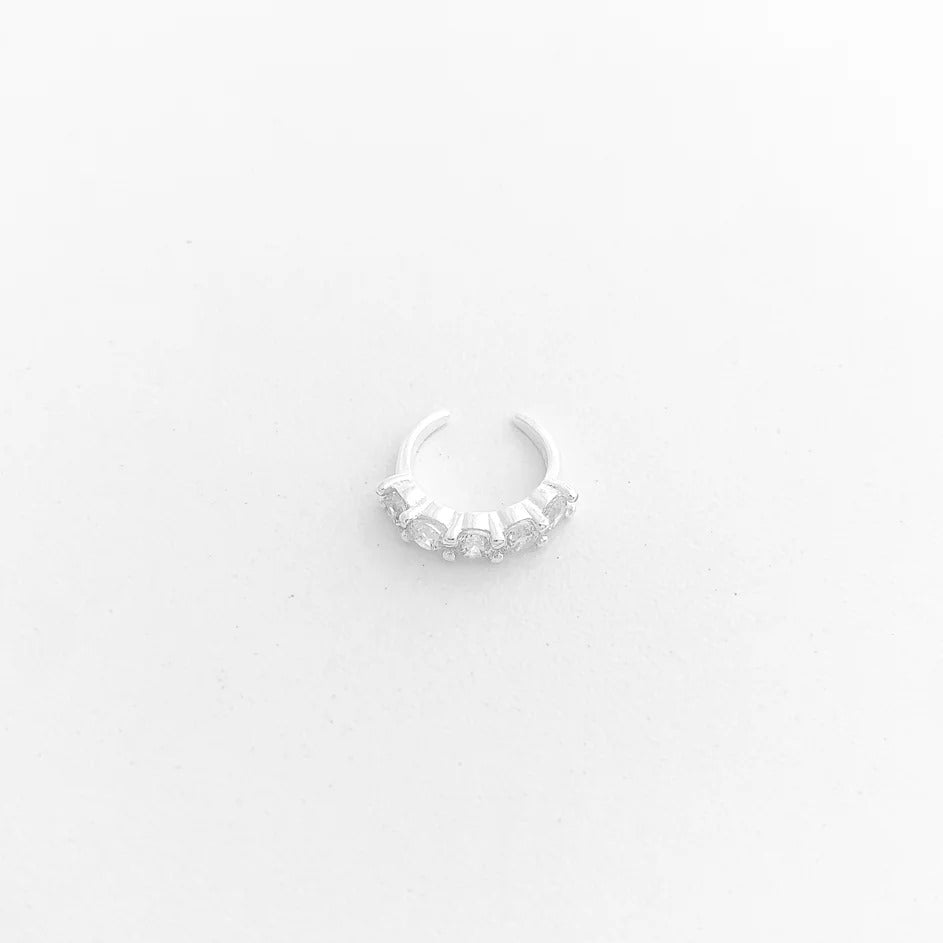 White CZ Cuff Piercing