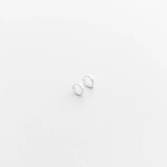 Tiny Silver Hoop Earring