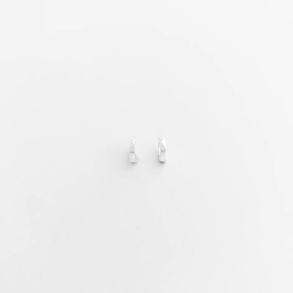 Tiny Silver Hoop Earring