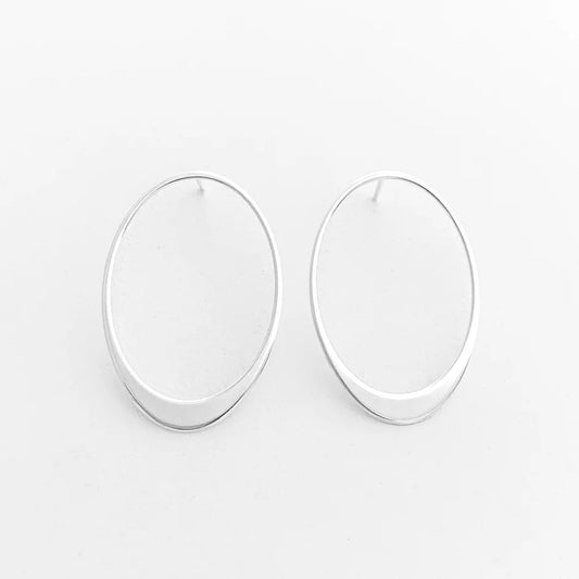 Oval Minimalist Earrings