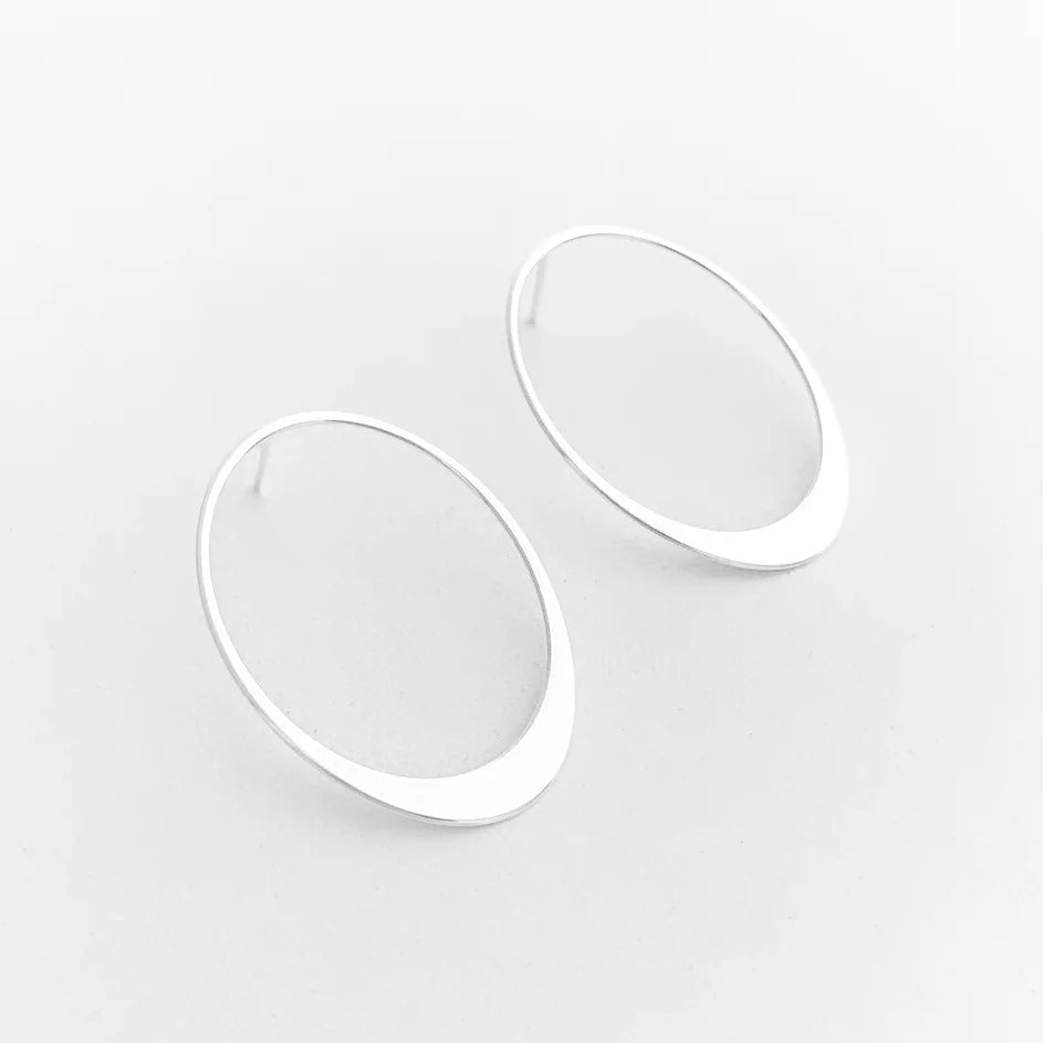 Oval Minimalist Earrings