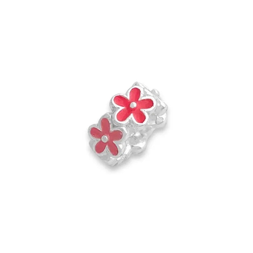 Pink Flowers Charm Stopper