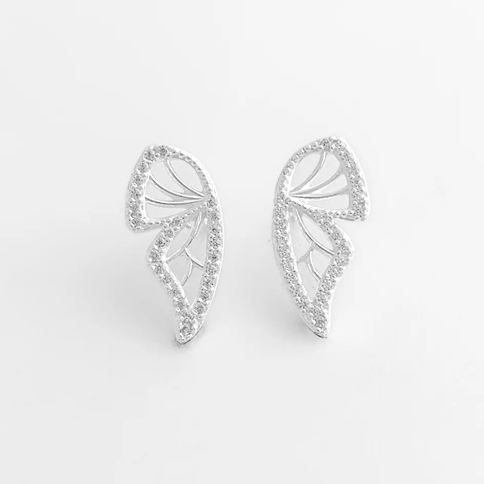 CZ Butterfly Wing Earring