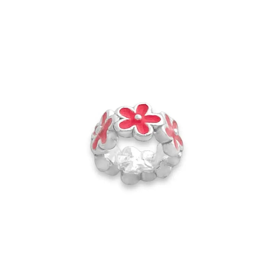 Pink Flowers Charm Stopper