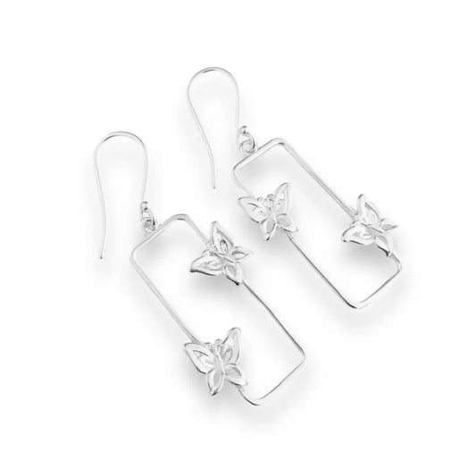 Rectangular Butterfly Earring