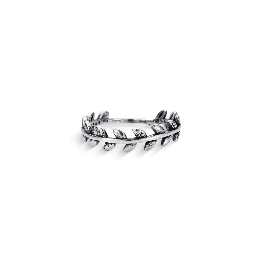 Silver Leaf Ring